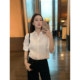 Maven Lin ທາງປັນຍາຜ່ອນຄາຍແບບເກົ່າເງິນ 1OO Linen ເສື້ອຍືດແຂນຍາວຂອງແມ່ຍິງ Lazy Style Loose and Versatile Shirt