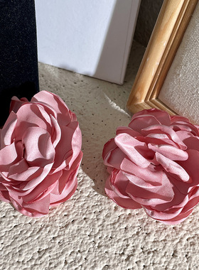 金智秀同款Flower手花大花朵戒指女指环粉色花开口戒舞蹈道具配饰