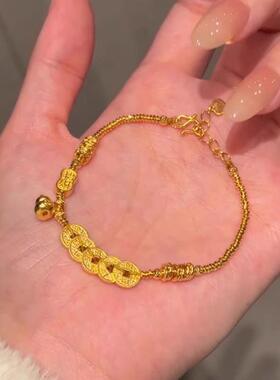 新中式五帝钱葫芦手链招财福禄