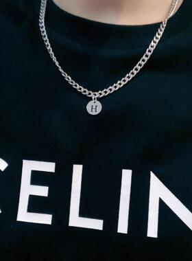 MaisonCleo嘻哈字母情侣项链