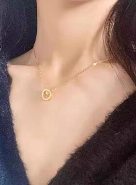 MaisonCleo罗马数字锁骨链女