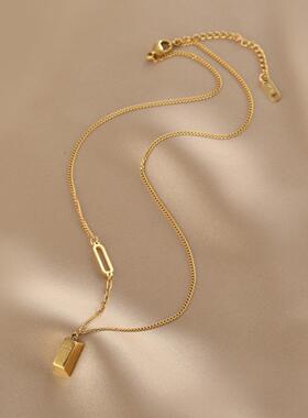 MaisonCleo小金条简约锁骨链