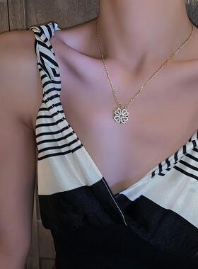 MaisonCleo四叶草锁骨链新款