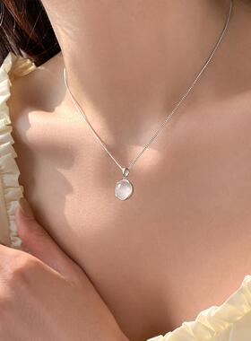 MaisonCleo白玉髓小众锁骨链