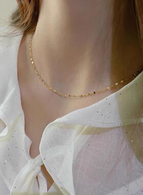 MaisonCleo设计感金素链锁骨链