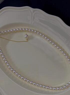 MaisonCleo珍珠纯银极细锁骨链