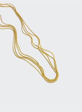 MaisonCleo复古流苏锁骨链百搭