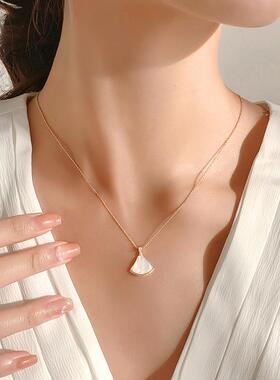 MaisonCleo魅力色彩白贝母锁骨链