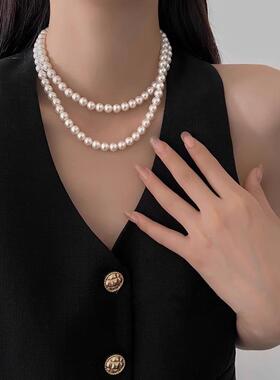 MaisonCleo小众气质珍珠锁骨链