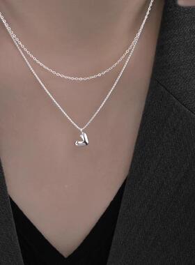 MaisonCleoS925纯银爱心锁骨链