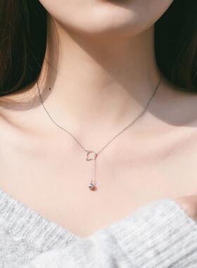 MaisonCleoS925铃铛锁骨项链