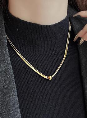 MaisonCleo轻奢蛇骨链毛衣项链