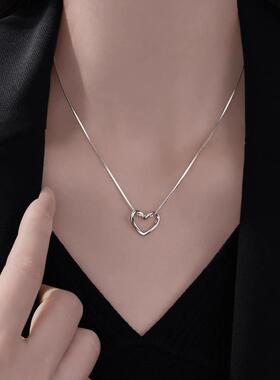 MaisonCleoS925银爱心锁骨链