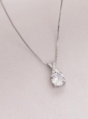 MaisonCleoS925纯银单钻锁骨链