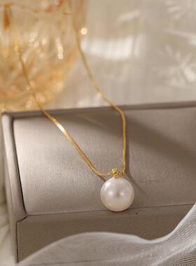 MaisonCleoS925纯银珍珠锁骨链