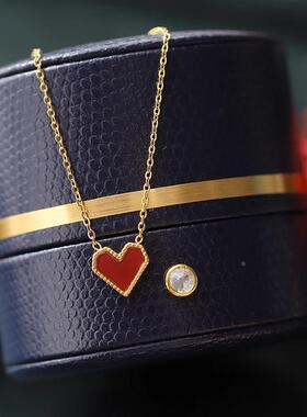MaisonCleo红桃心项链百搭通勤