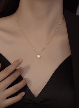 MaisonCleoS925银锆石锁骨链