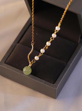 MaisonCleo和田玉珍珠锁骨链