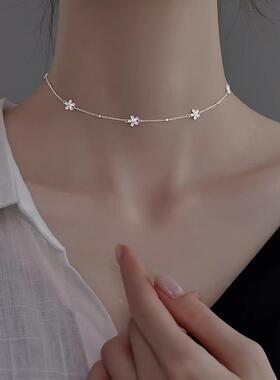 MaisonCleo925纯银圈圈花项链