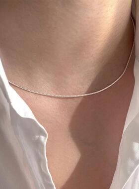 MaisonCleoS925纯银竹节项链