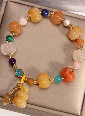 MaisonCleo金丝玉葫芦转运手链