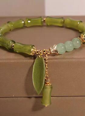 MaisonCleo新中式竹节玉石手链