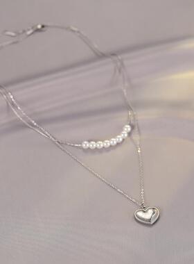 MaisonCleo双层珍珠锁骨链
