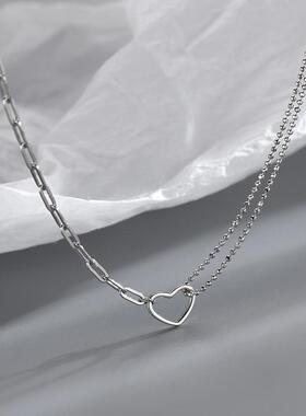 MaisonCleo爱心锁骨链2026新款