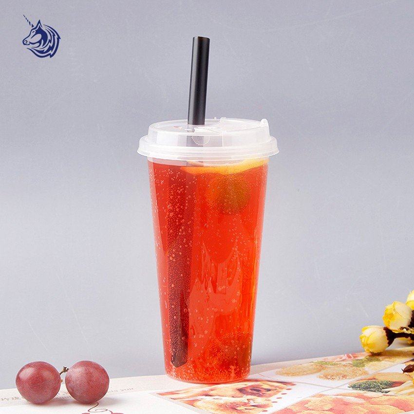 90口径加厚高透塑料杯一次性奶茶杯子带盖PP注塑杯外卖咖啡冷饮杯,淘宝优惠券,粉丝福利购,淘宝优惠卷