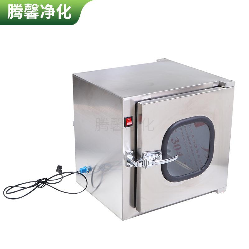 机械互锁304/201不锈钢传递窗车间实验室自净式杀菌不锈钢消毒箱 - 图0