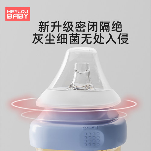 适用hegen赫根奶瓶配件吸管直饮杯盖子手柄鸭嘴奶嘴重力球水杯头 - 图2
