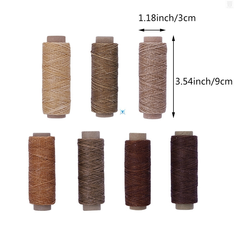 网红Flat Waxed Thread150D 50M Wax String Cord Sewing Craft T - 图0