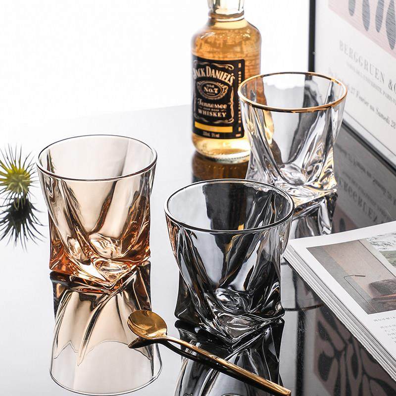 威士忌酒杯水晶玻璃个性创意洋酒杯轻奢北欧彩色喝水杯子家用套装,淘宝优惠券,粉丝福利购,淘宝优惠卷