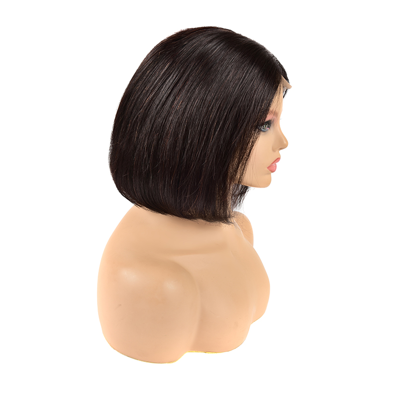 网红Lace Front Human Hair Wigs For Women Brazilian Short Bob - 图0