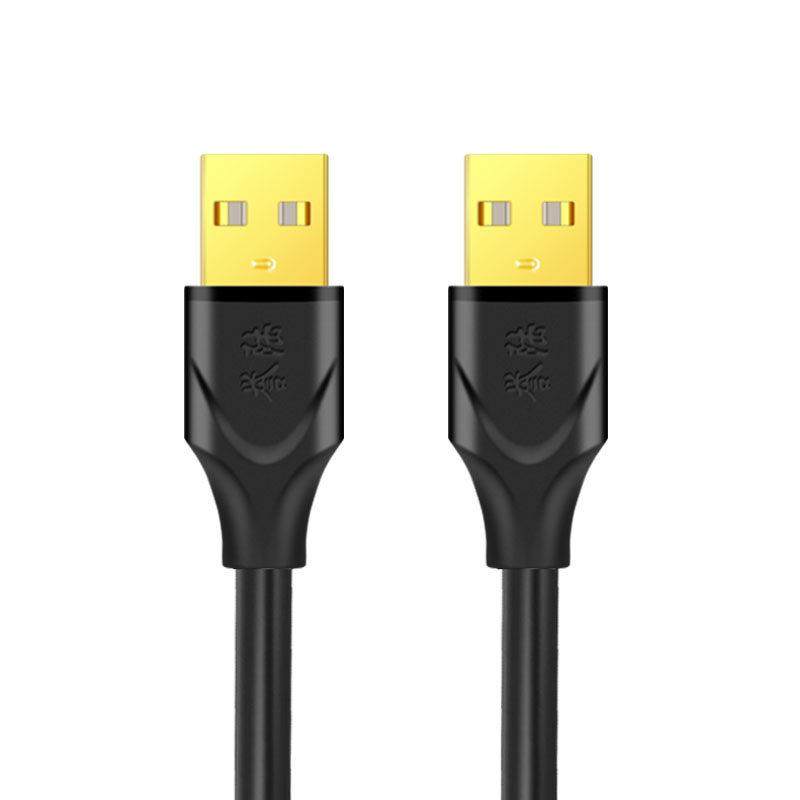 誉陆双头USB口数据线两头公对公USB转换线机顶盒刷机笔记本散热器,淘宝优惠券,粉丝福利购,淘宝优惠卷