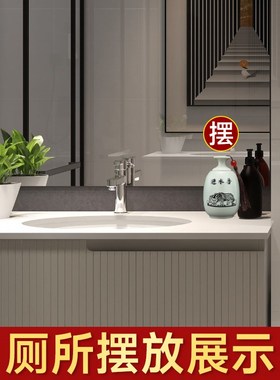 避水兽瓶摆件卫生间厕所东南西北中宫东北洗手间青瓷避Z水兽安忍