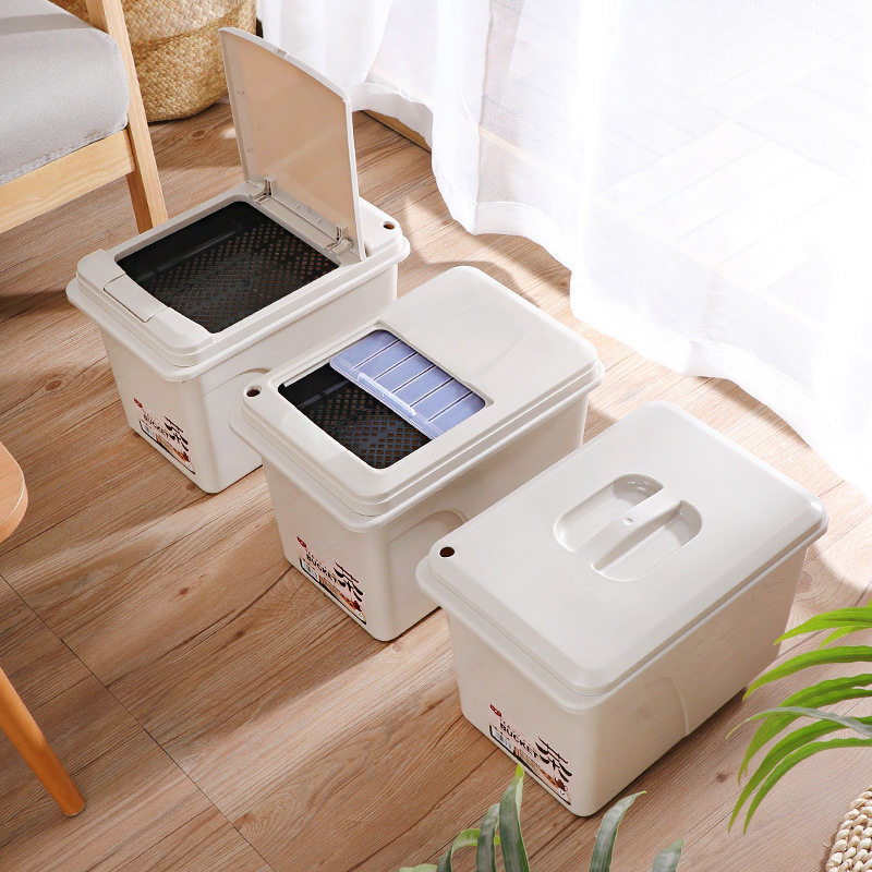 方形塑料茶水桶推拉盖带滤网大容量茶渣废水垃圾桶家用茶具排水桶,淘宝优惠券,粉丝福利购,淘宝优惠卷