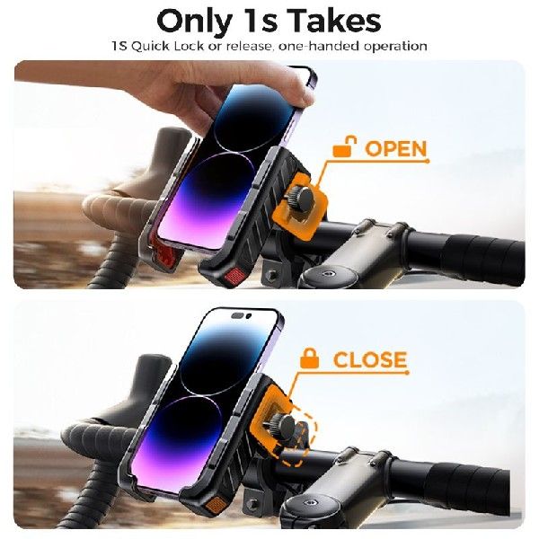 推荐Joyroom 2023 Universal Bike Phone Holder One-hand Operat-图3