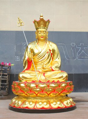 好货厂家直销树脂地藏王菩萨1米8古彩地藏王九华山2米1高地藏王佛