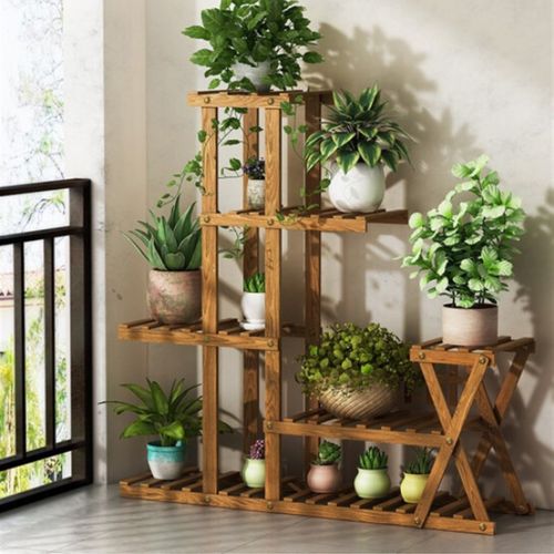 极速新疆西藏包j邮花实木架花盆室厅外客阳台多内景植多架层盆物 - 图0