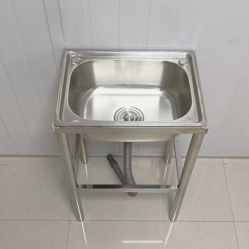 极速厨房不锈钢水槽加厚洗菜盆单槽带支架K洗碗池洗碗槽阳台洗手,淘宝优惠券,粉丝福利购,淘宝优惠卷