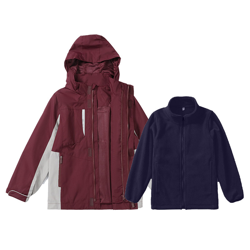 新款小学生校服同款中男女童儿童冲锋衣内胆三合一秋冬季保暖外套,淘宝优惠券,粉丝福利购,淘宝优惠卷