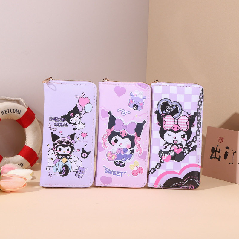 凯蒂猫女士钱包手拿包印花卡通多层拉链学生卡包库洛米零钱包儿童,淘宝优惠券,粉丝福利购,淘宝优惠卷