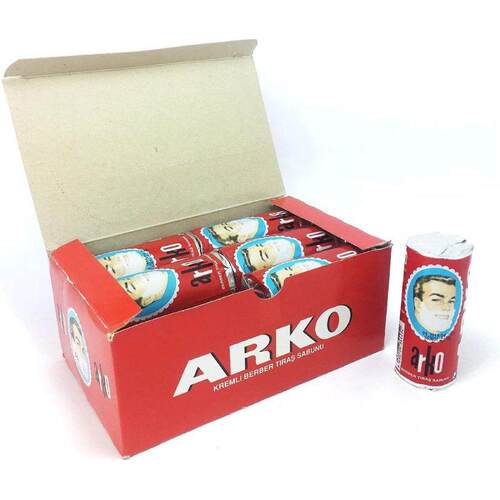 土耳其经典arko剃须皂棒75g起泡快泡沫丰富绵老肥皂味配定制铝盒 - 图3