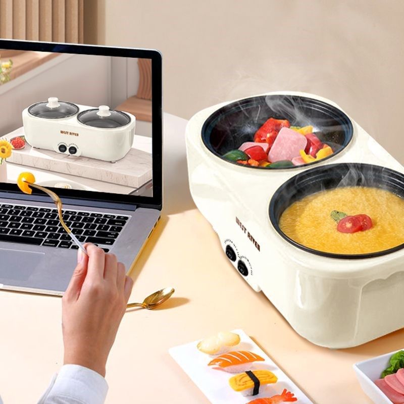 全自动双胆电饭煲多功能德国鸳鸯电火锅家用电煮锅智能保温电炒锅,淘宝优惠券,粉丝福利购,淘宝优惠卷