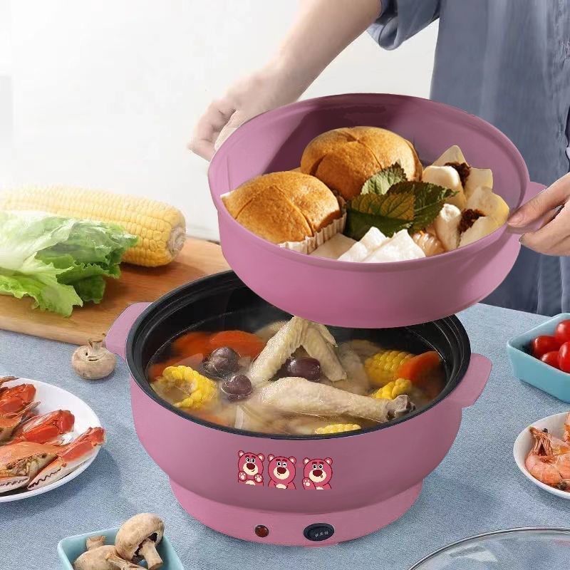 德国电煮锅多功能家用电饭煲学生宿舍煮面电炒锅一体电热锅电蒸锅,淘宝优惠券,粉丝福利购,淘宝优惠卷