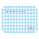 Korean plaid leather waterproof, oil-proof and heat-insulated placemat