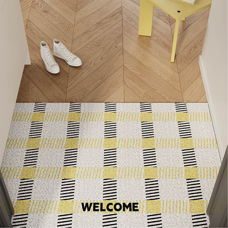 几何格纹韩式入户门地垫丝圈防滑脚垫地毯进门垫子玄关门口可裁剪,淘宝优惠券,粉丝福利购,淘宝优惠卷