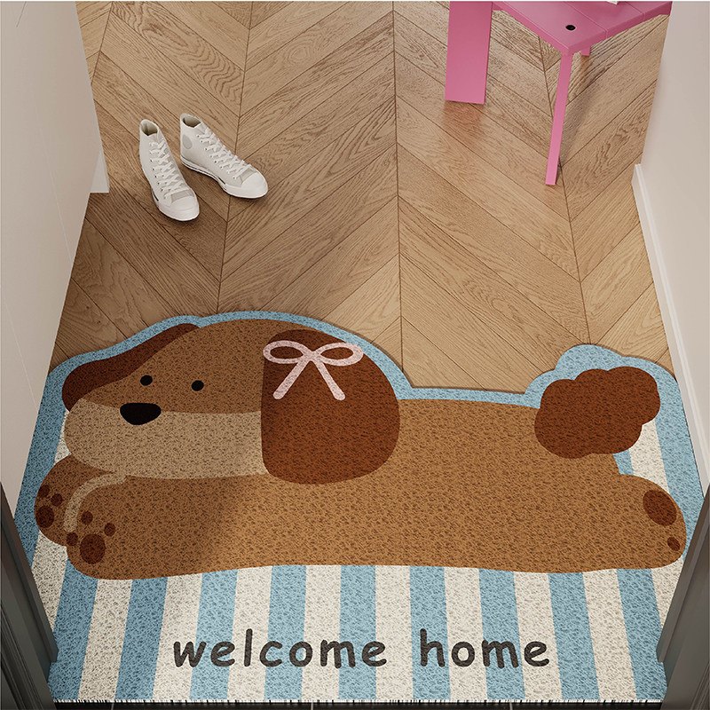 韩式奶油ins风丝圈地垫入户门垫防滑脚垫进门垫玄关大门口门外毯,淘宝优惠券,粉丝福利购,淘宝优惠卷