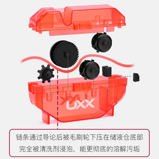 UXX山地车公路自行车洗链器 养护保养清洁剂飞轮链条清洗工具套装